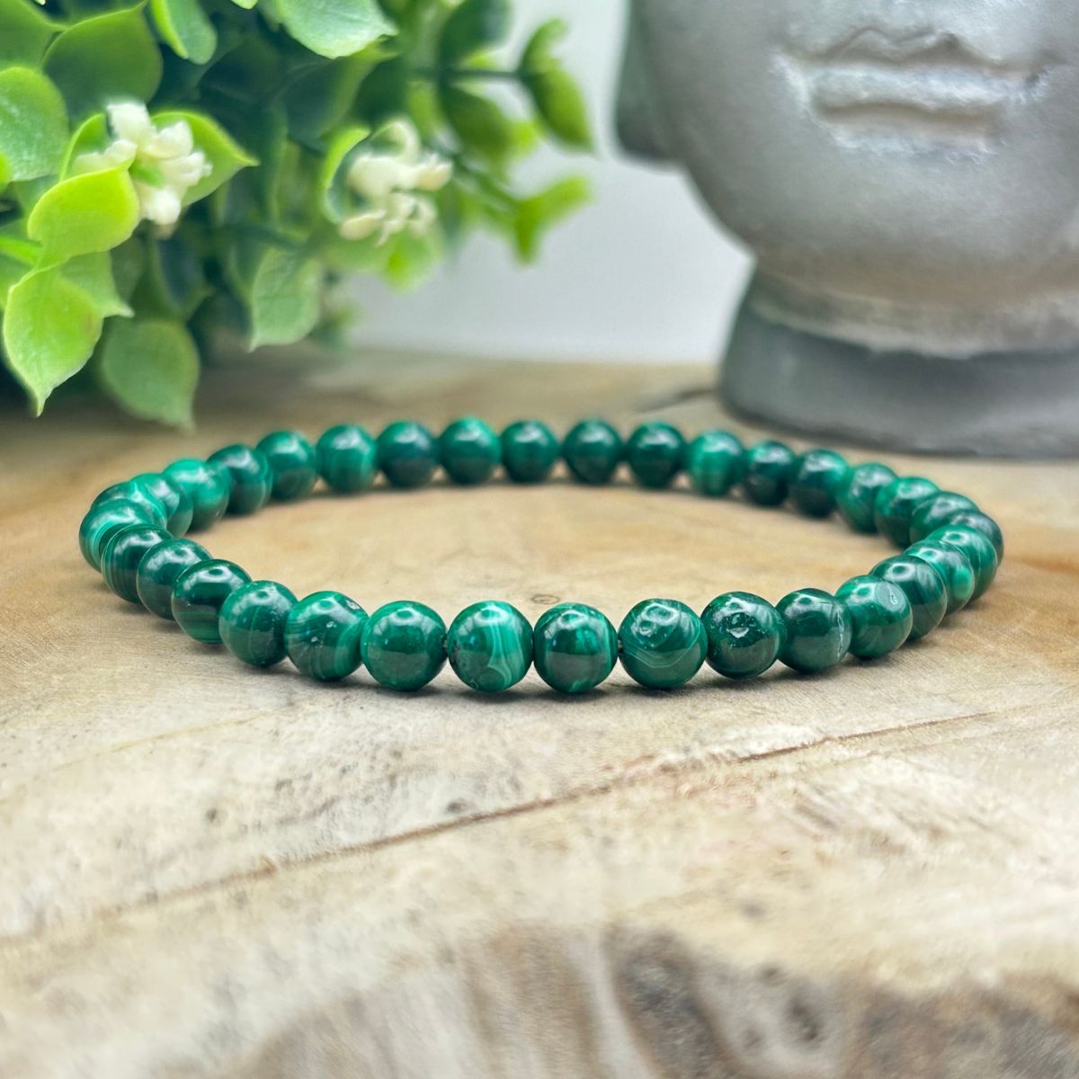 Bracelet 6mm - Malachite