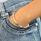 Bracelet 6mm - Opale Rose