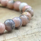Bracelet 6mm - Opale Rose