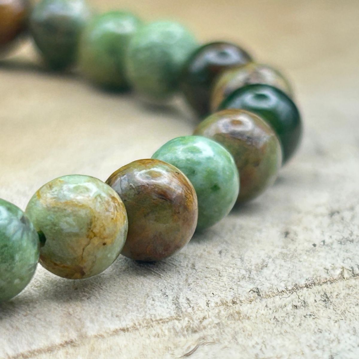 Bracelet 6mm - Opale Verte