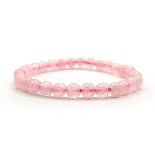 Bracelet 6mm - Quartz Rose