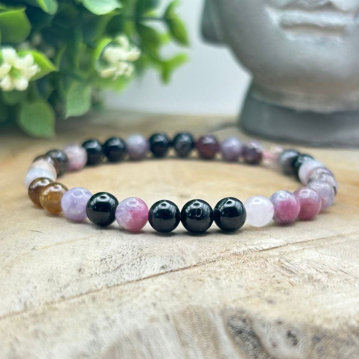 Bracelet 6mm - Tourmaline Multicolore