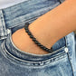 Bracelet 6mm - Tourmaline Noire