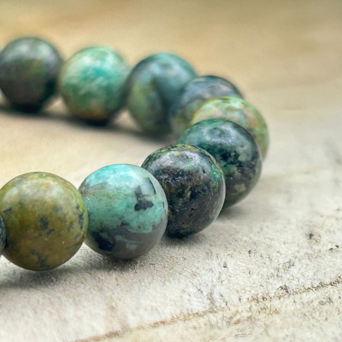 Bracelet 6mm - Turquoise Naturelle d'Afrique