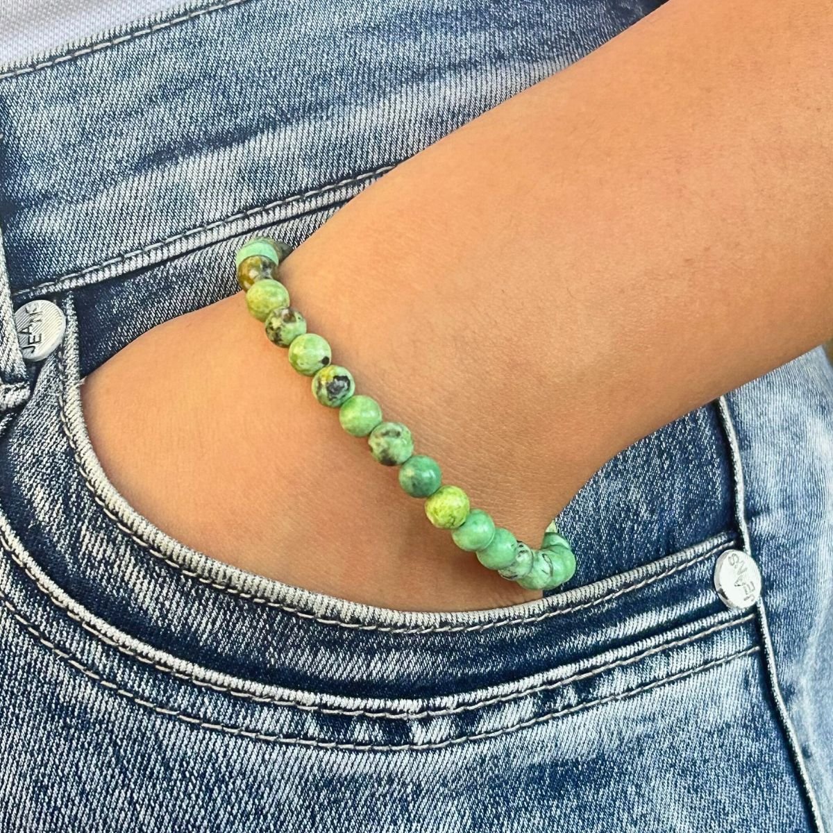 Bracelet 6mm - Variscite