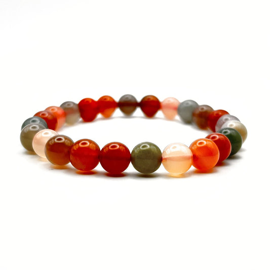 Bracelet 8mm - Agate Multicolore AA