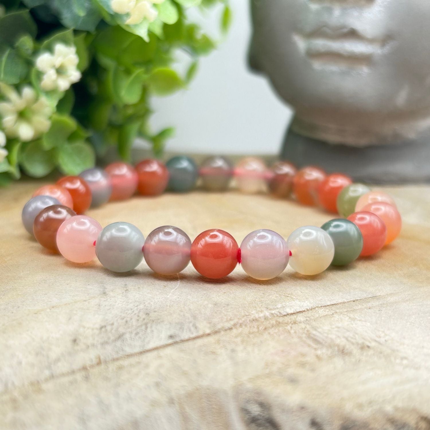 Bracelet 8mm - Agate Multicolore AA