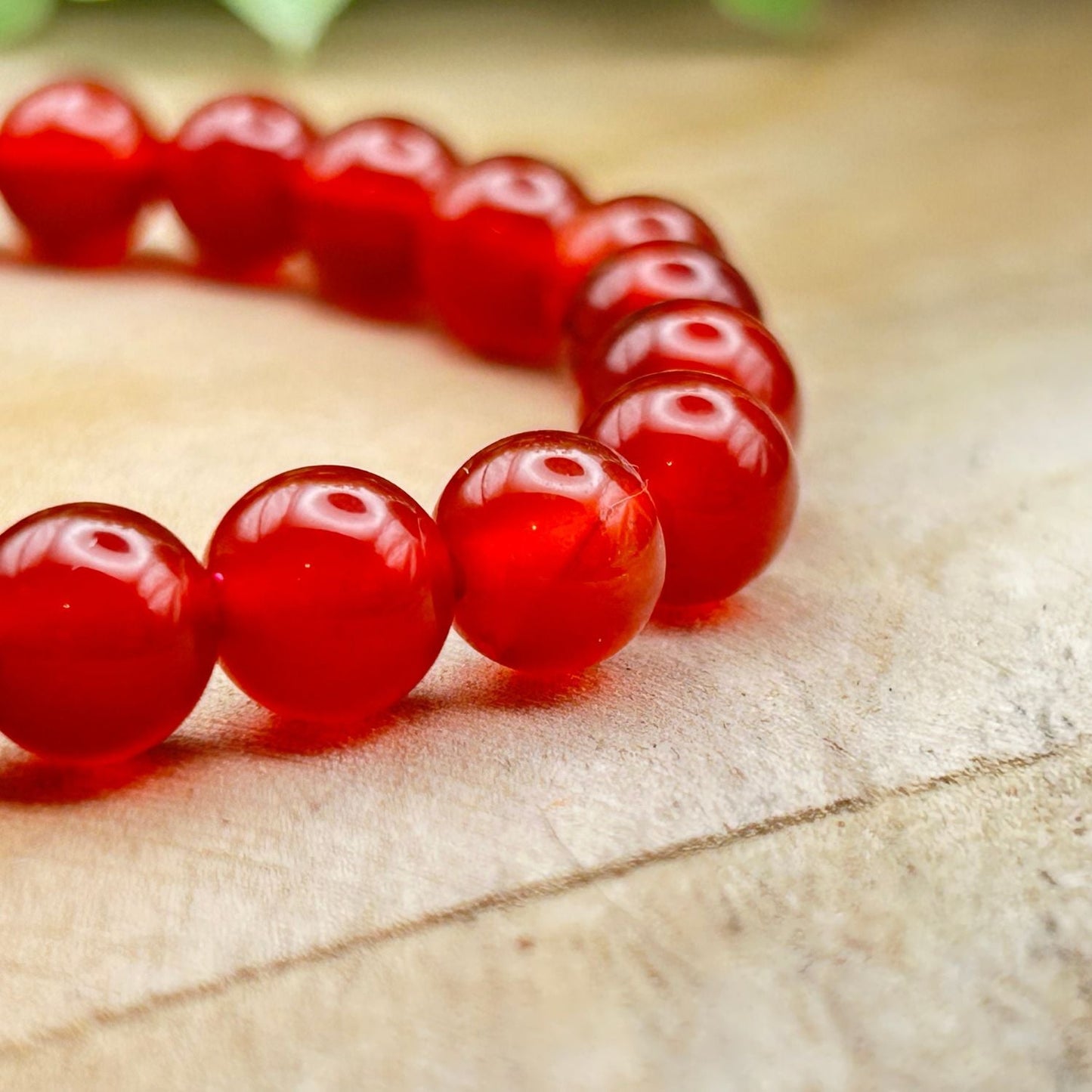 Bracelet 8mm - Agate Rouge