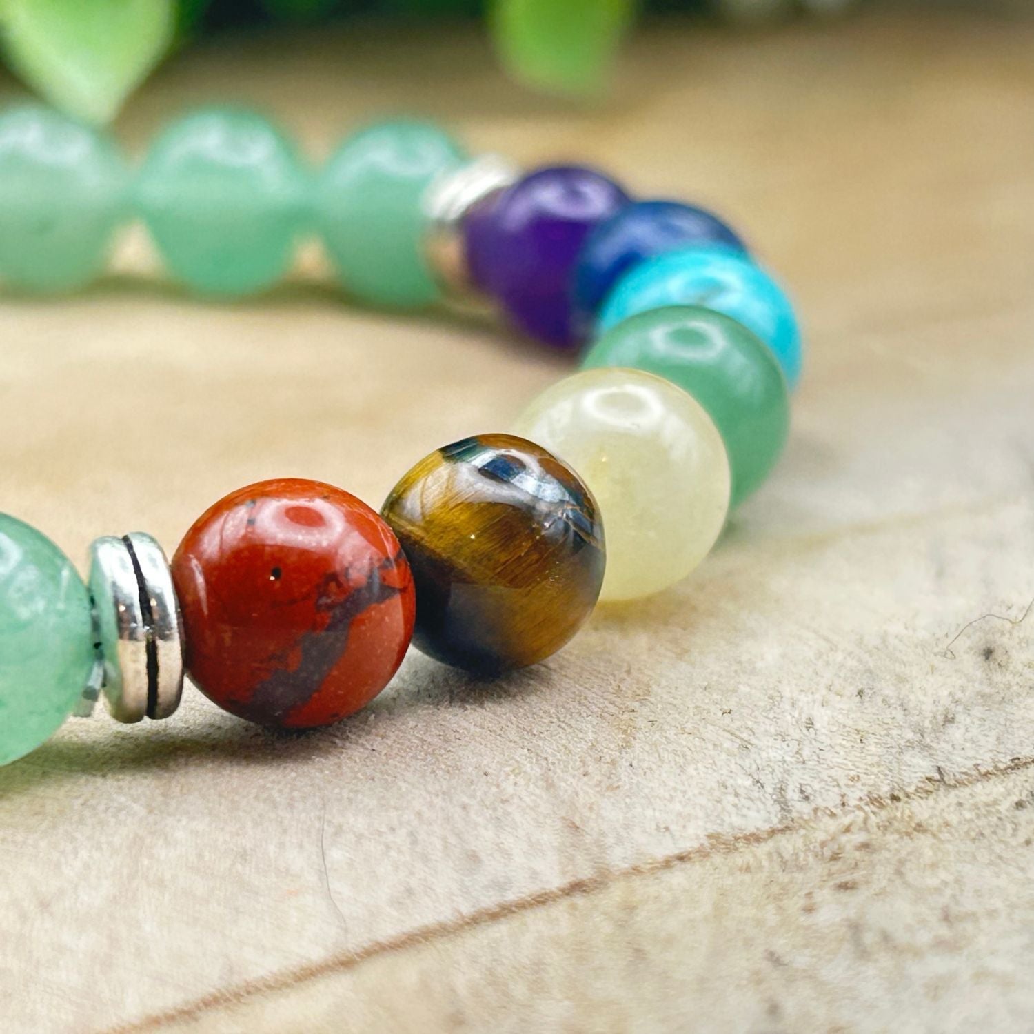 Bracelet 8mm - Aventurine Verte 7 Chakras