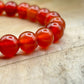 Bracelet 8mm - Cornaline Rouge