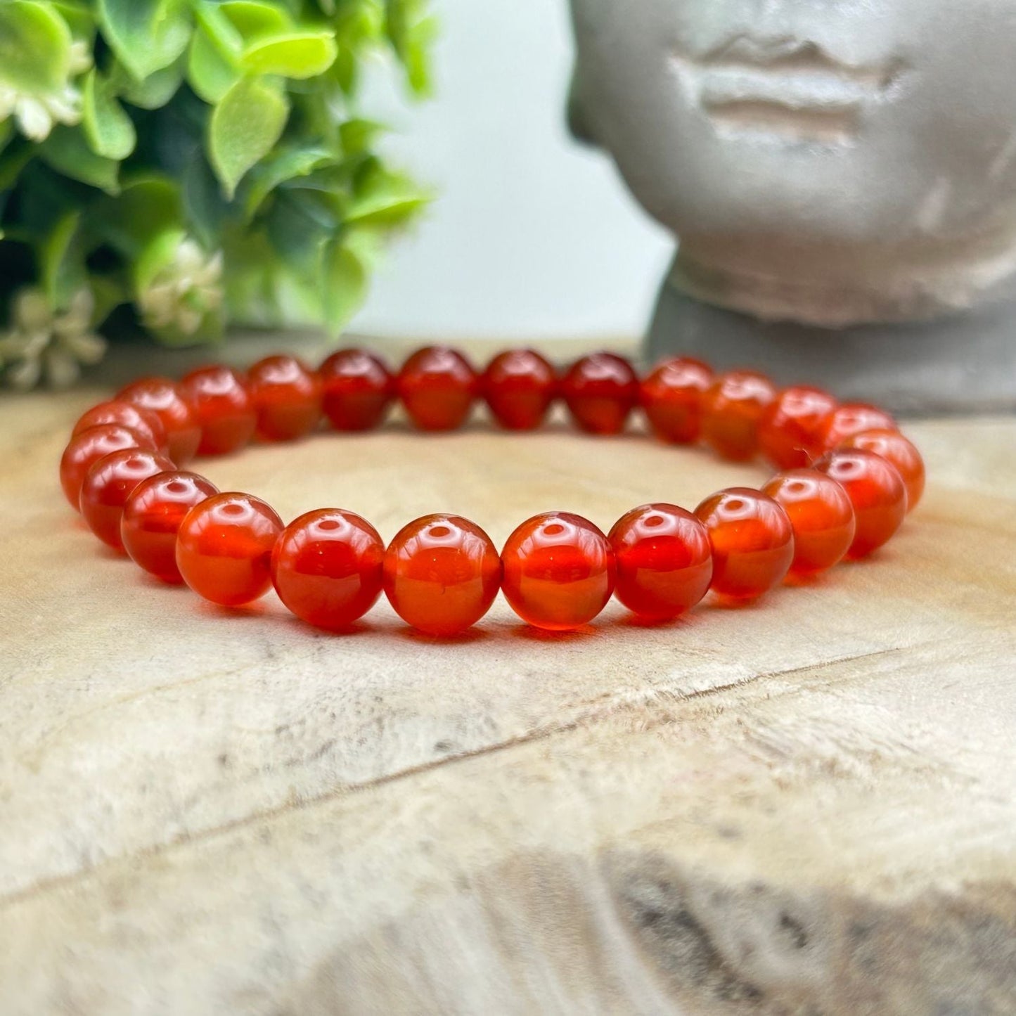 Bracelet 8mm - Cornaline Rouge
