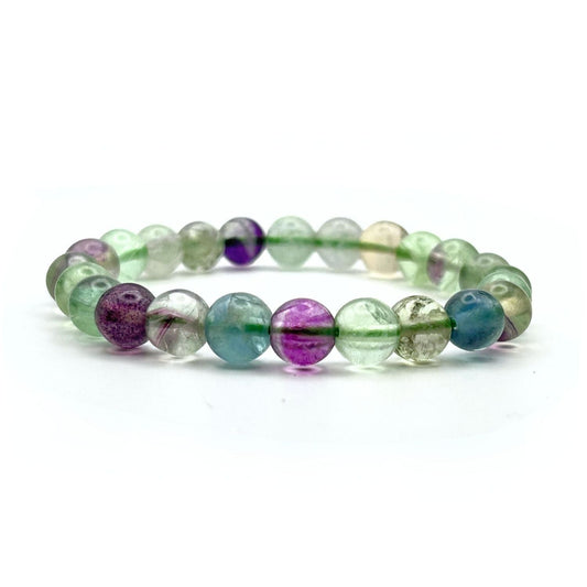 Bracelet 8mm - Fluorite multicolore