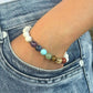 Bracelet 8mm - Howlite 7 chakras