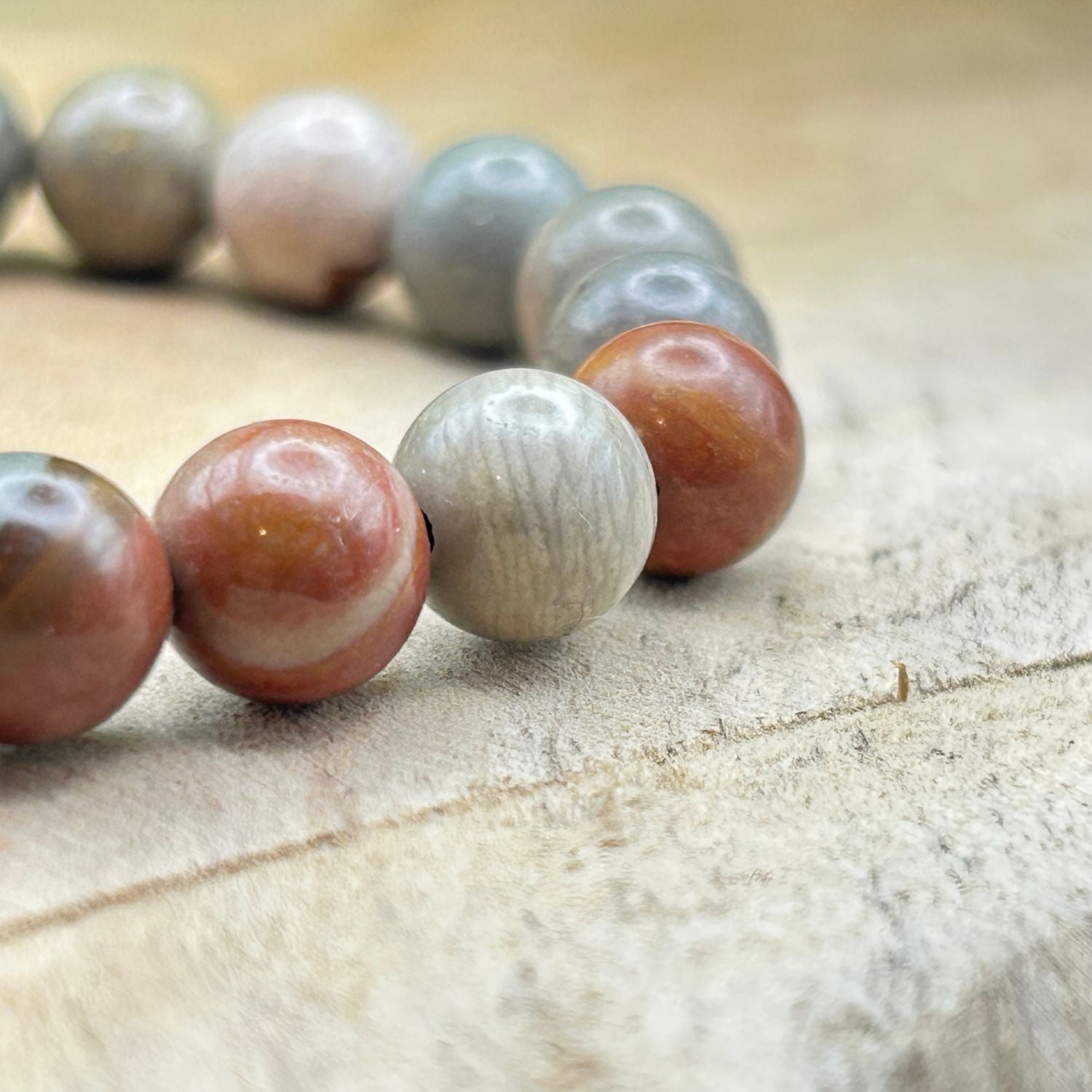 Bracelet 8mm - Jaspe Océan