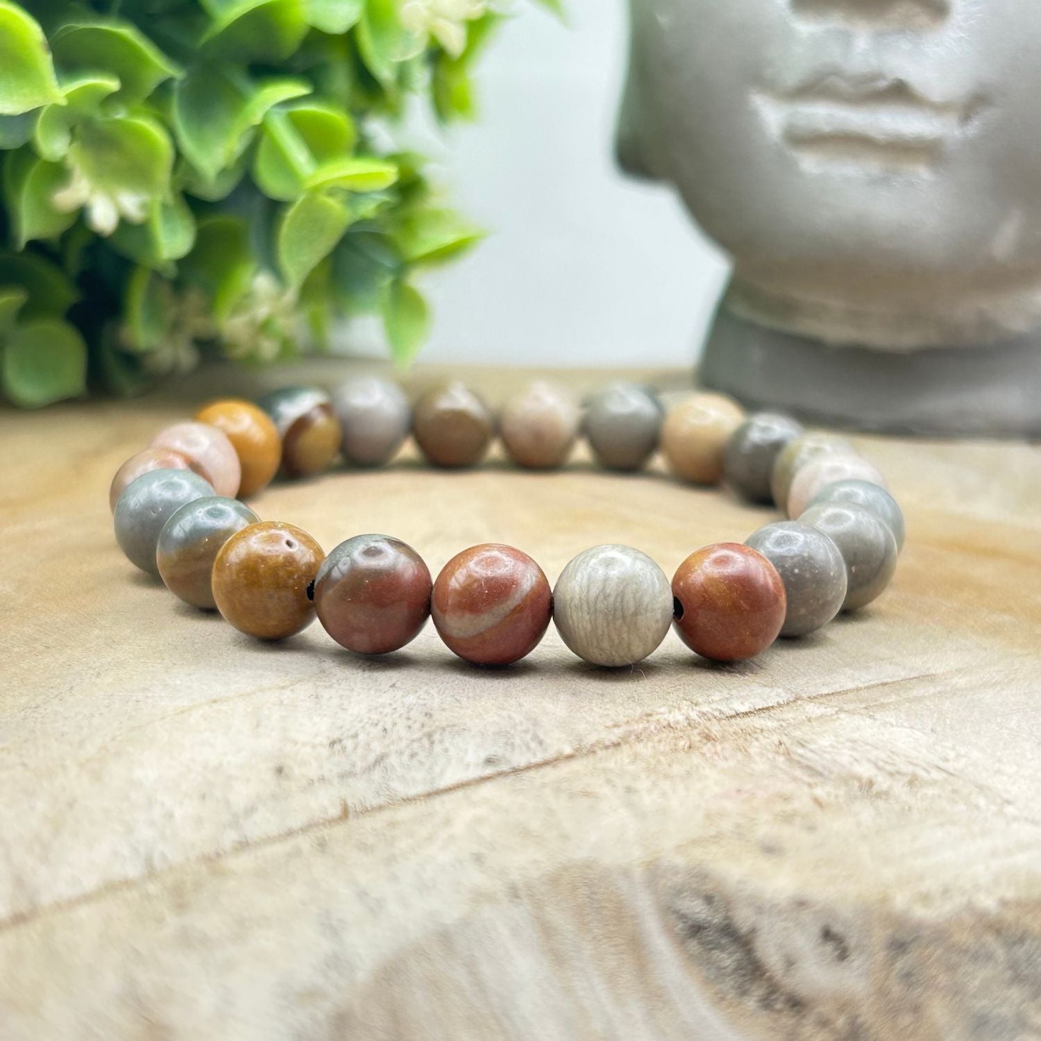 Bracelet 8mm - Jaspe Océan