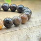 Bracelet 8mm - Pierre de Lune Noire