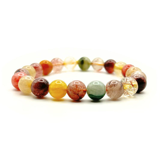Bracelet 8mm - Quartz Rutile Multicolore