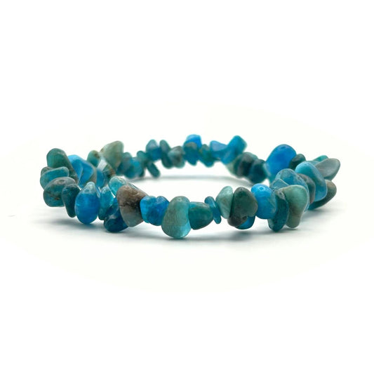 Bracelet chips - Apatite Bleue