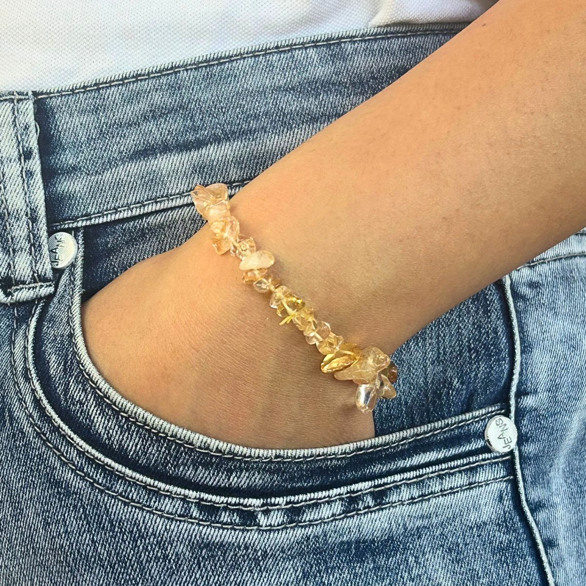 Bracelet chips - Citrine Naturelle