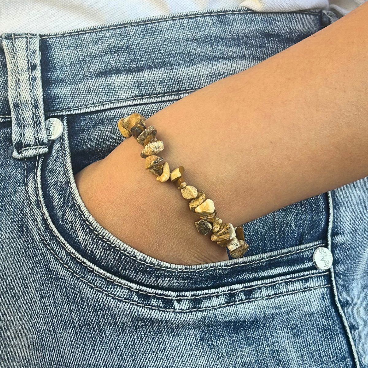 Bracelet chips - Jaspe Paysage