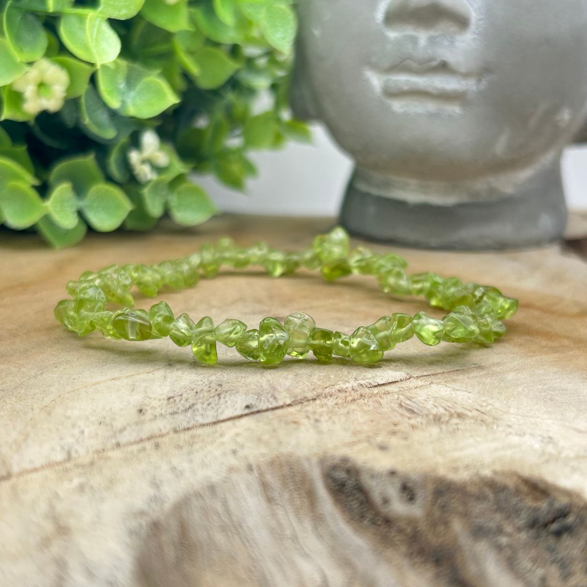 Bracelet chips - Péridot