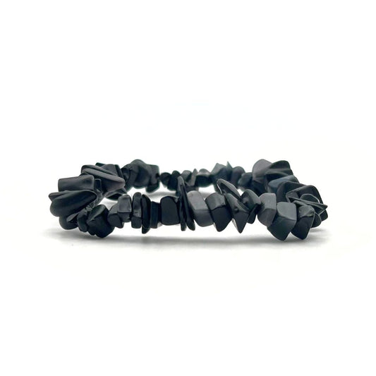 Bracelet chips - Tourmaline noire