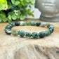 Bracelet Pierres Roulées - Agate Mousse