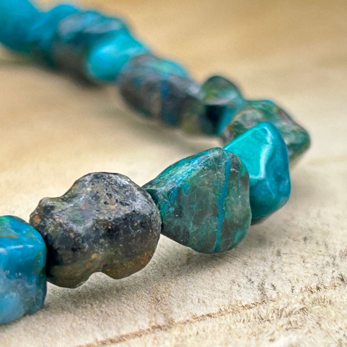 Bracelet Pierres Roulées - Chrysocolle