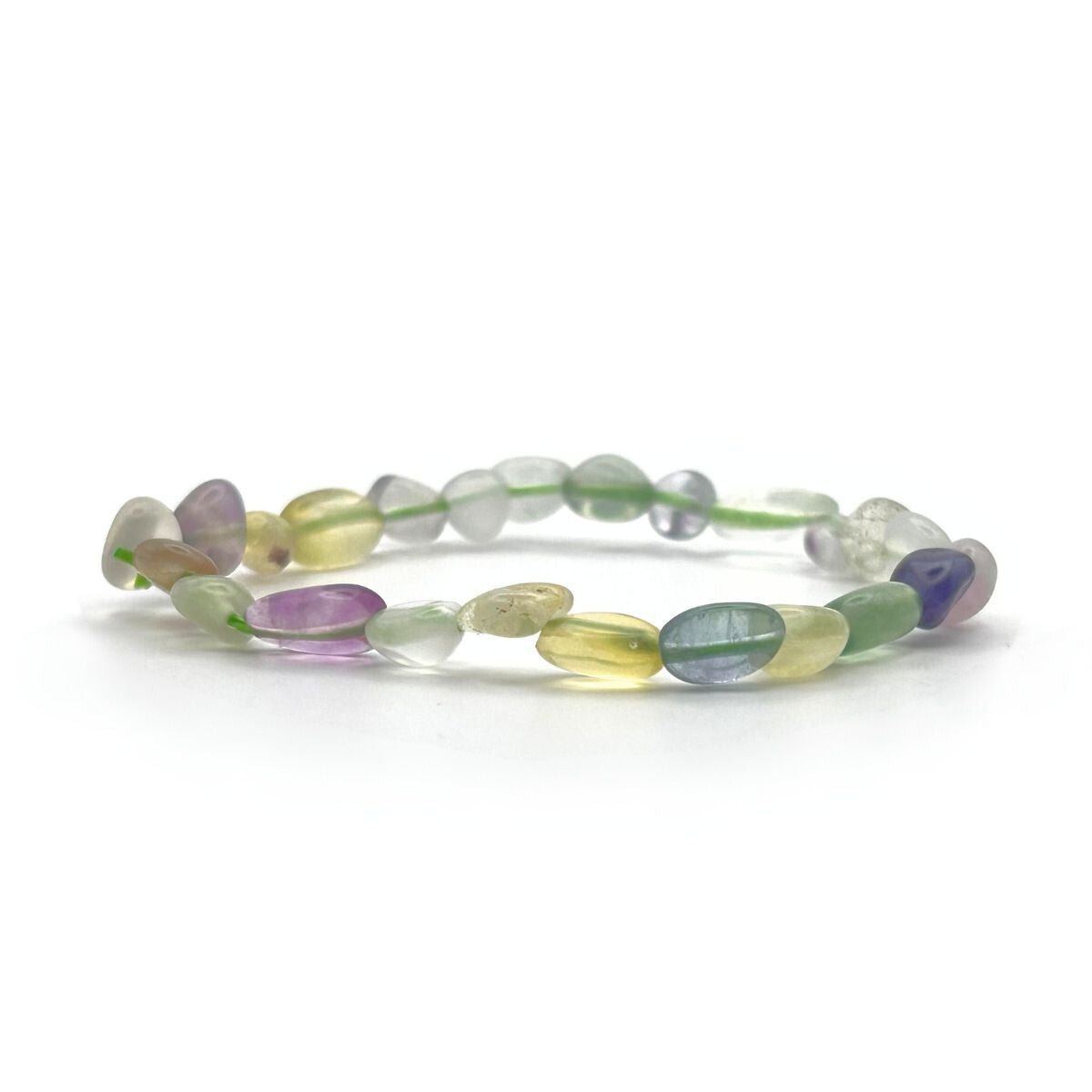 Bracelet Pierres Roulées - Fluorite Multicolore