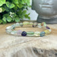 Bracelet Pierres Roulées - Fluorite Multicolore