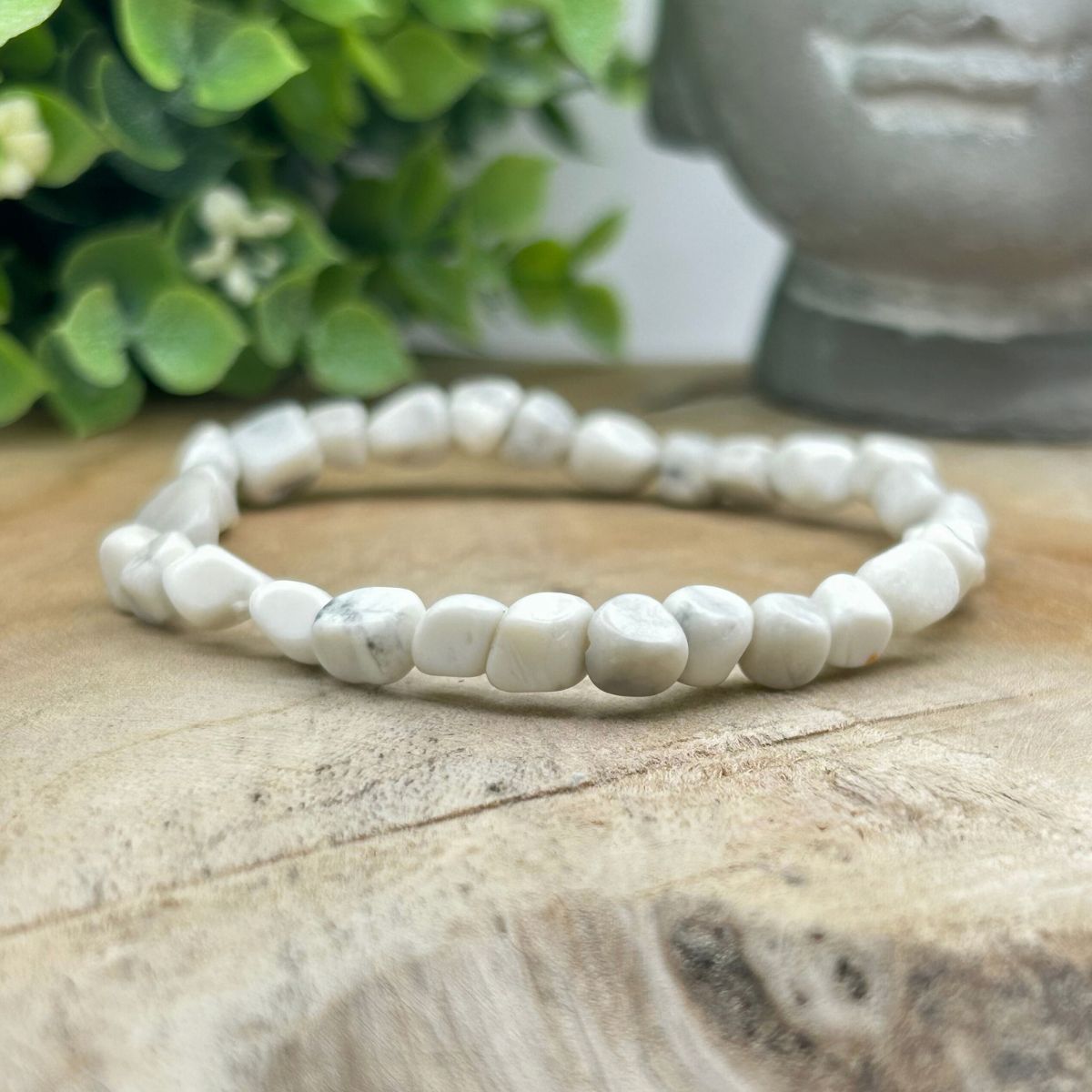 Bracelet Pierres Roulées - Howlite