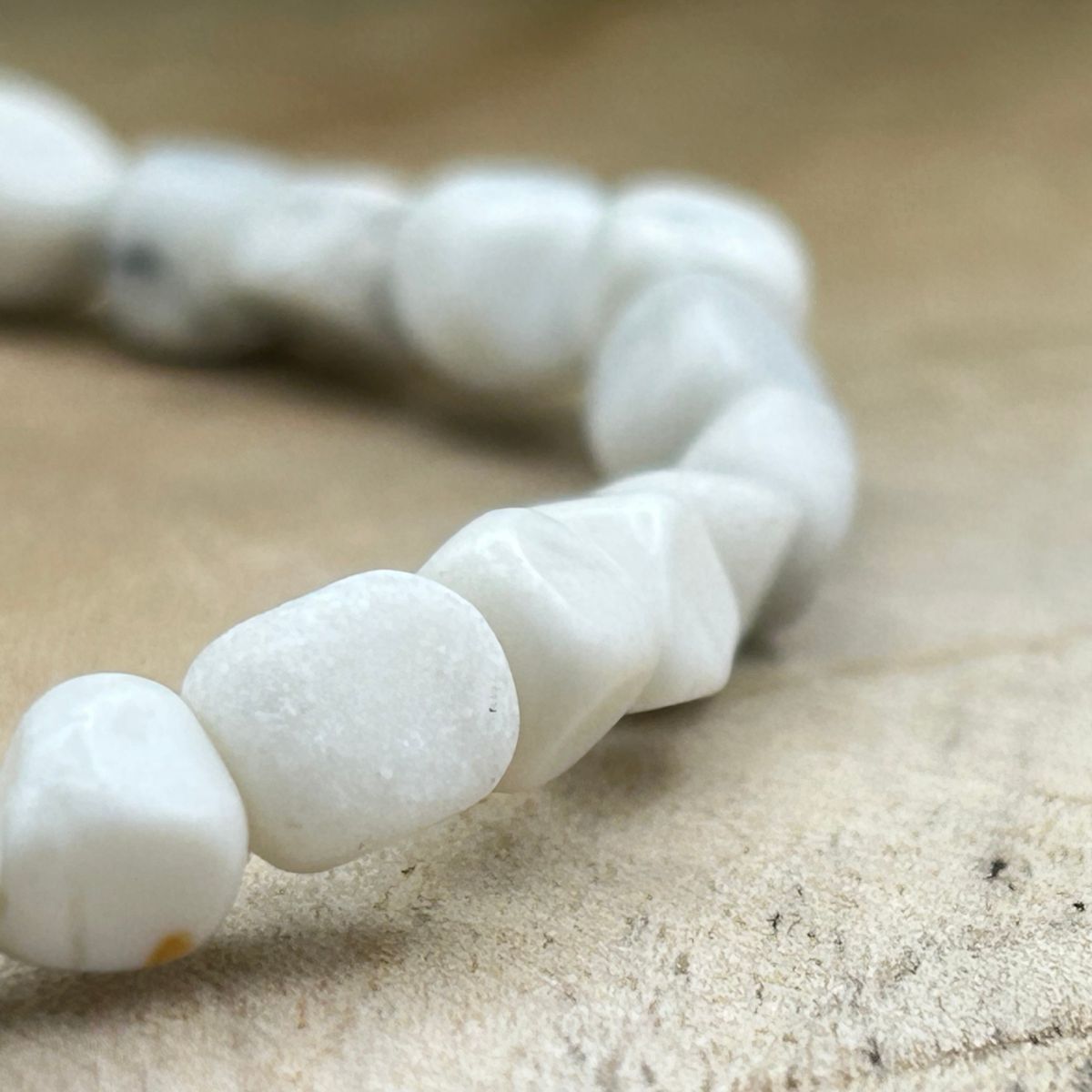 Bracelet Pierres Roulées - Howlite