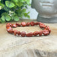 Bracelet Pierres Roulées - Jaspe Rouge
