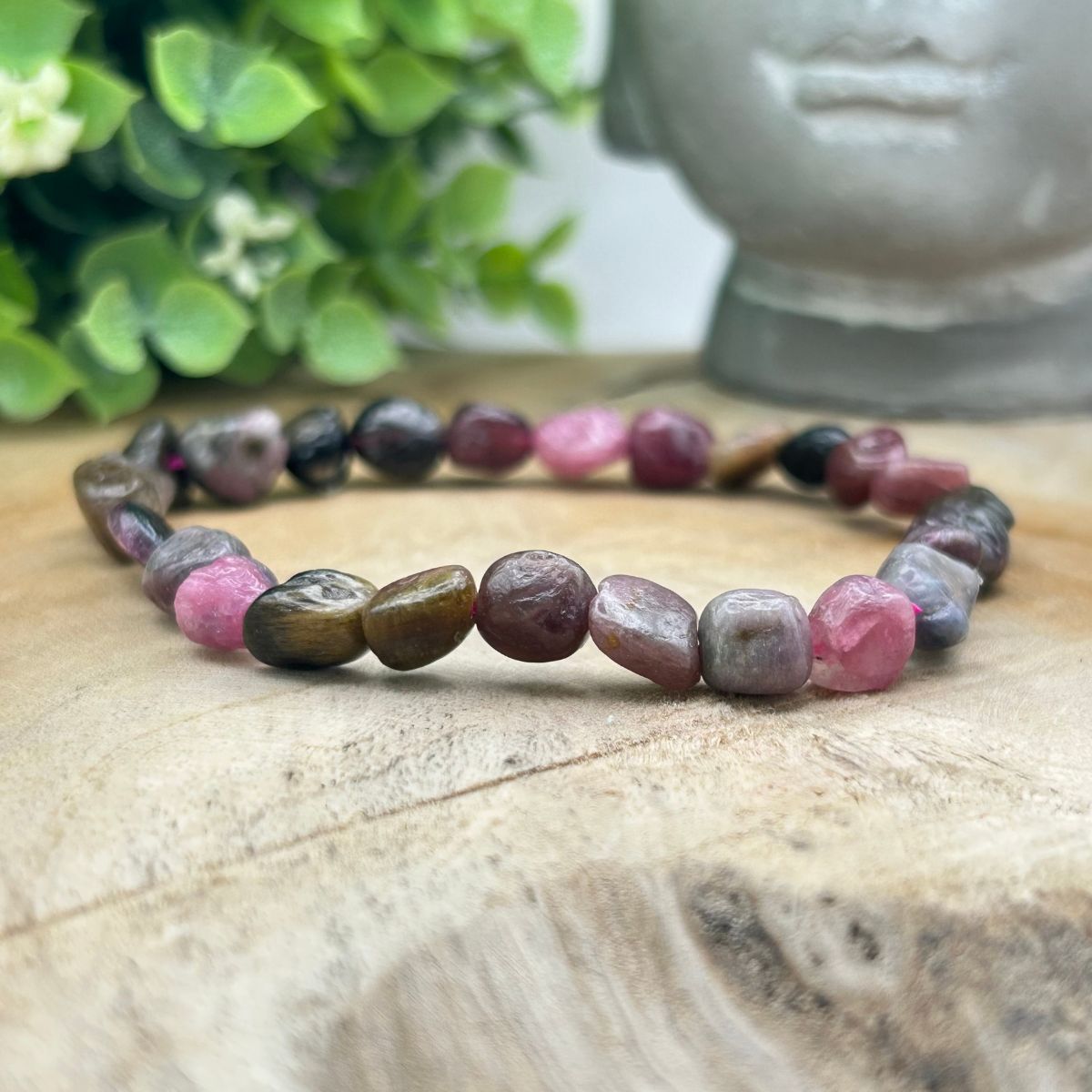 Bracelet Pierres Roulées - Tourmaline Multicolore