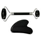 Pack Massage Gua Sha et Rouleau - Obsidienne Noire